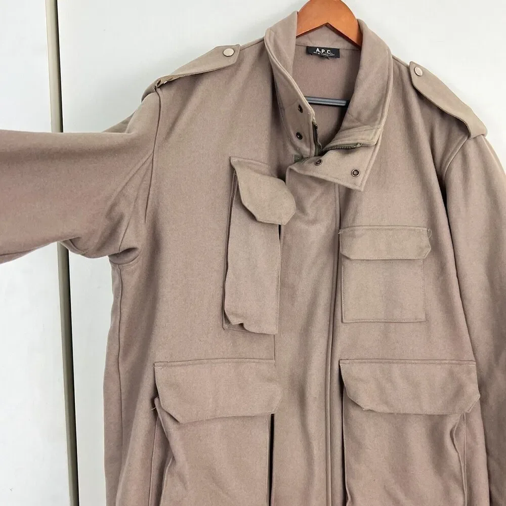 A.P.C. Brown Military Field Jacket - Picture 3 of 14